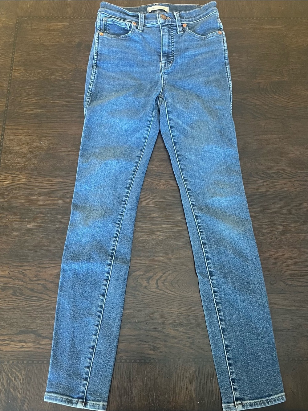 Madewell‎ High Rise Skinny Jeans Womens 24 Blue Denim Stretch